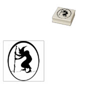 Tampons Encreurs Ancienne sorcière 2 silhouette timbre art (Tamponné)