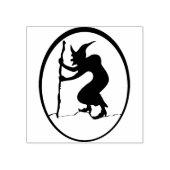 Tampons Encreurs Ancienne sorcière 2 silhouette timbre art (Impression)