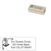 Tampons Encreurs Ancre d'angle avec corde (Tamponné)