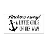 Tampons Encreurs Ancres Éloignées Fille Baby shower nautique (Impression)