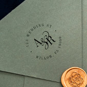 Tampons Encreurs ANDREA Simple Mariage en caoutchouc Adresse de ret