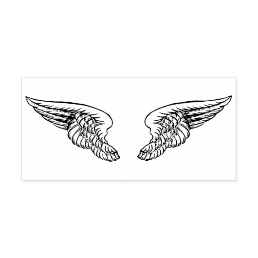 Tampons Encreurs Ange ailes Timbre en caoutchouc (Impression)