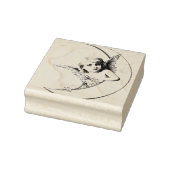 TAMPONS ENCREURS ANGEL AVEC POMPIER EN CAOUTCHOUC CRÉSCENT LUNE (Tampon)