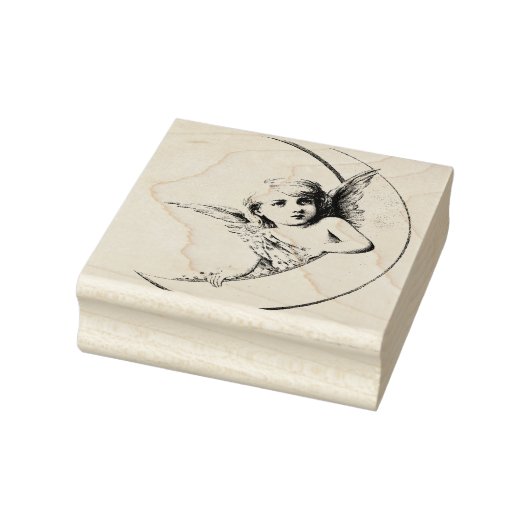 TAMPONS ENCREURS ANGEL AVEC POMPIER EN CAOUTCHOUC CRÉSCENT LUNE (Tampon)