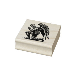 Tampons Encreurs Angel Soldier Homme Prier à l'encre illustration a