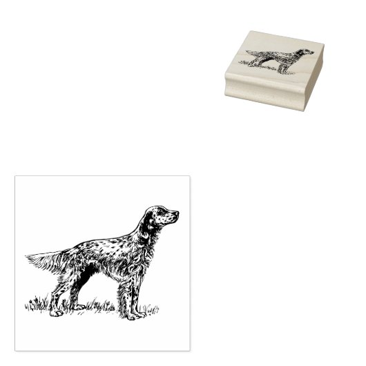 Tampons Encreurs Anglais Setter Chig Breed (Tamponné)