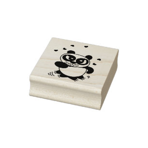 Tampons Encreurs Angry Face Panda courir pour l'amour