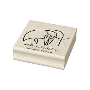 Tampons Encreurs Animaux de scrapbooking simples Éléphant