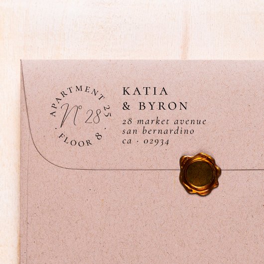 Tampons Encreurs Appartement Floor & House Number Chic Adresse de r