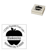 Tampons Encreurs Apple Artework Round Adresse Nom personnalisé (Tamponné)