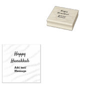 Tampons Encreurs Aqua orange happy Hanoukka ajouter un nom message (Tamponné)