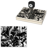 Tampons Encreurs Aquarelle Marbre Texture Caoutchouc Timbre 4X5 (Tamponné)