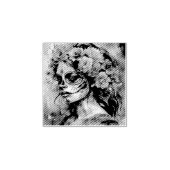 Tampons Encreurs Aquarelle vive Dia de los Muertos Catrina (Impression)