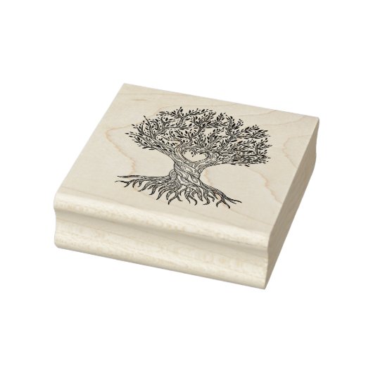 Tampons Encreurs Arbre cardiaque avec racines (Tampon)