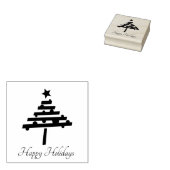Tampons Encreurs Arbre de Noël Script stylé (Tamponné)
