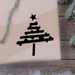 Tampons Encreurs Arbre de Noël simple avec Star Holiday