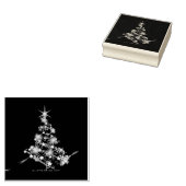 Tampons Encreurs arbre de Noël stylisé SlipperyJoe bleu brillant s (Tamponné)