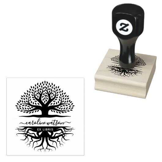 Tampons Encreurs Arbre de vie Ex libris (Tamponné)