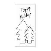 Tampons Encreurs Arbres de Noël et timbre d'art de salutation (Impression)