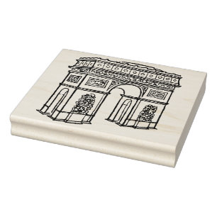 Tampons Encreurs Arc de Triomphe - Paris - Stamp Art Design Rétro