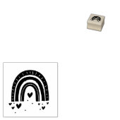 Tampons Encreurs arc en ciel et coeurs (Tamponné)