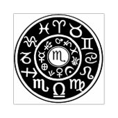 Tampons Encreurs "Aries Astrological Celestial Design timbre" "text (Impression)
