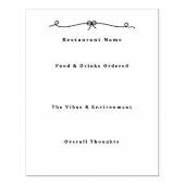 Tampons Encreurs Arrêt journal indésirable de la revue de restauran (Impression)