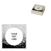 Tampons Encreurs Arrondi en Carré Frame splatter 6 + votre texte (Tamponné)