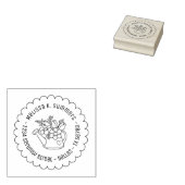 Tampons Encreurs Arrosage de jardin avec Fleurs Adresse à bascule (Tamponné)