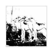 Tampons Encreurs Art déco Greyhounds (Impression)