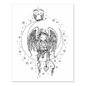 Tampons Encreurs Art illustré Twinkle Little Angel and Owl (Impression)