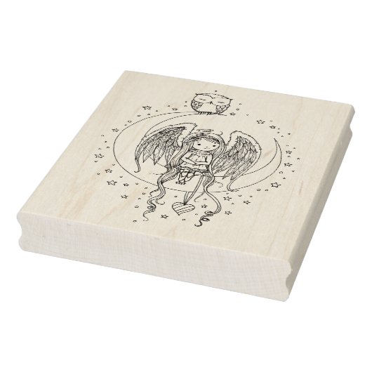 Tampons Encreurs Art illustré Twinkle Little Angel and Owl (Tampon)