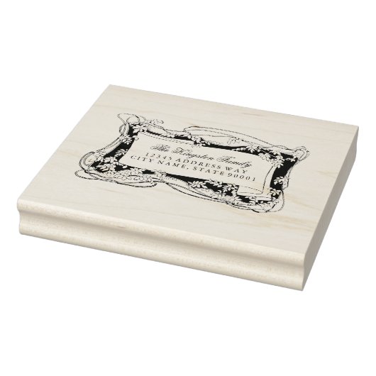 Tampons Encreurs Art nouveau Étiquette de adresse de vignes vertes (Tampon)