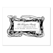 Tampons Encreurs Art nouveau Étiquette de adresse de vignes vertes (Impression)