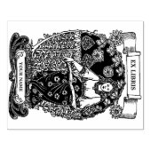 Tampons Encreurs Art Nouveau Ex Libris Girl & Book Modèle (Impression)