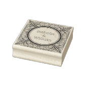 Tampons Encreurs Art Nouveau Inspired Wooden Name Stamp (Tampon)