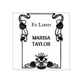 Tampons Encreurs Art nouveau lily frame ex libris (Impression)