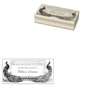 Tampons Encreurs Art Nouveau Peacocks Étiquette ou papeterie (Tamponné)