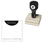 Tampons Encreurs Artisan Wood Rubber Stamp Minimalist Maker's Mark (Tamponné)