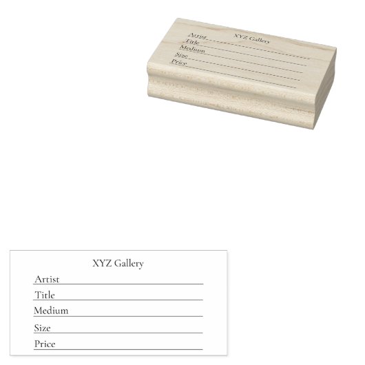 Tampons Encreurs Artwork Display Label Template (Tamponné)