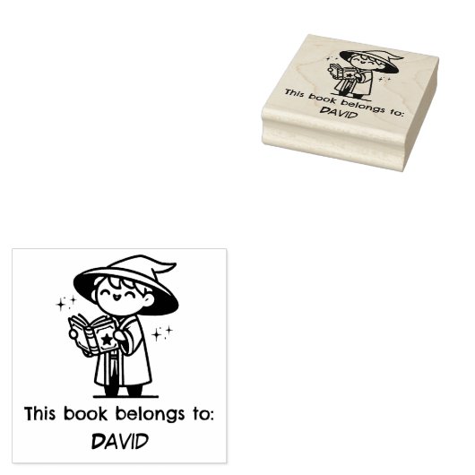 Tampons Encreurs Assistant Whimsical "Ce livre appartient à" (Tamponné)