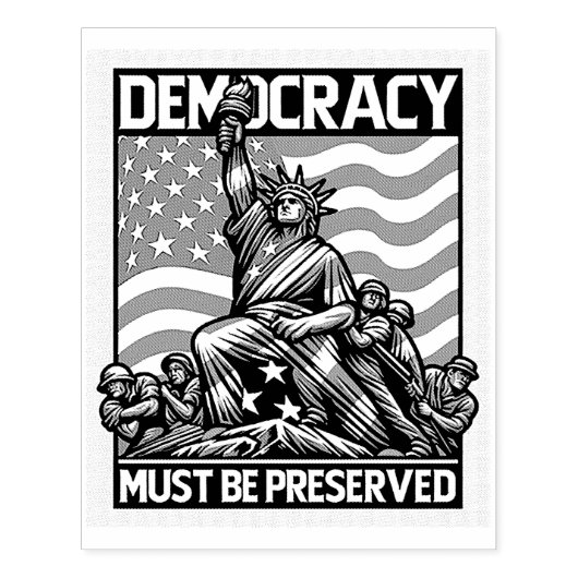 Tampons Encreurs Aucun roi ne sauve la démocratie (Impression)