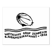 Tampons Encreurs Authentique 1933 Allemagne Zeppelin Airmail Art Ti (Impression)