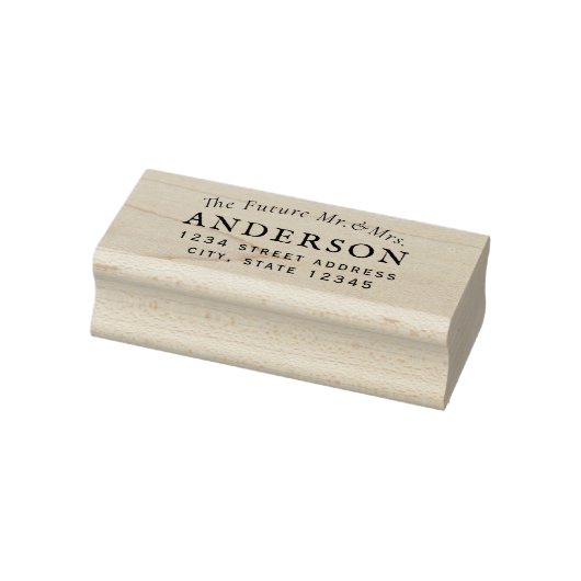 Tampons Encreurs Avenir classique M. Mme Mariage Adresse de retour (Tampon)
