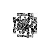 Tampons Encreurs Aztec Eagle Guerrier Tribal Art antique (Impression)