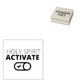 Tampons Encreurs B/W Saint-Esprit Activer l'icône Gospel Graphique  (Tamponné)