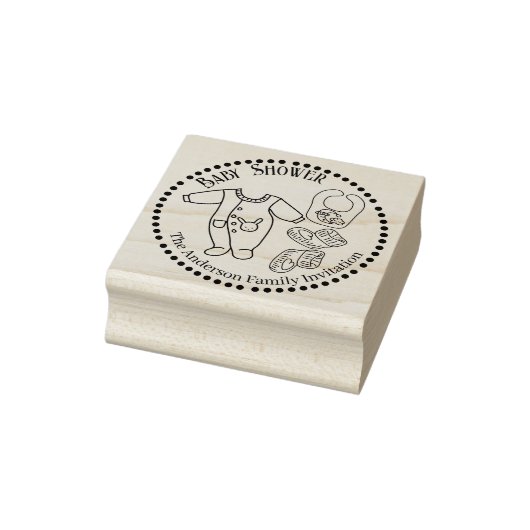 Tampons Encreurs Baby shower Bébé Porter Timbre en caoutchouc (Tampon)