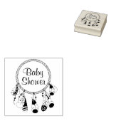 Tampons Encreurs Baby shower de Boho Tribal Dreamcatcher (Tamponné)