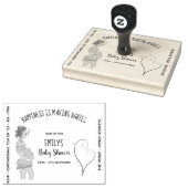Tampons Encreurs Baby shower Invitation INK STAMP - Grossesse do-it (Tamponné)