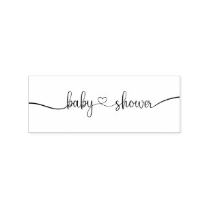 Tampons Encreurs Baby shower personnalisé de calligraphie typograph
